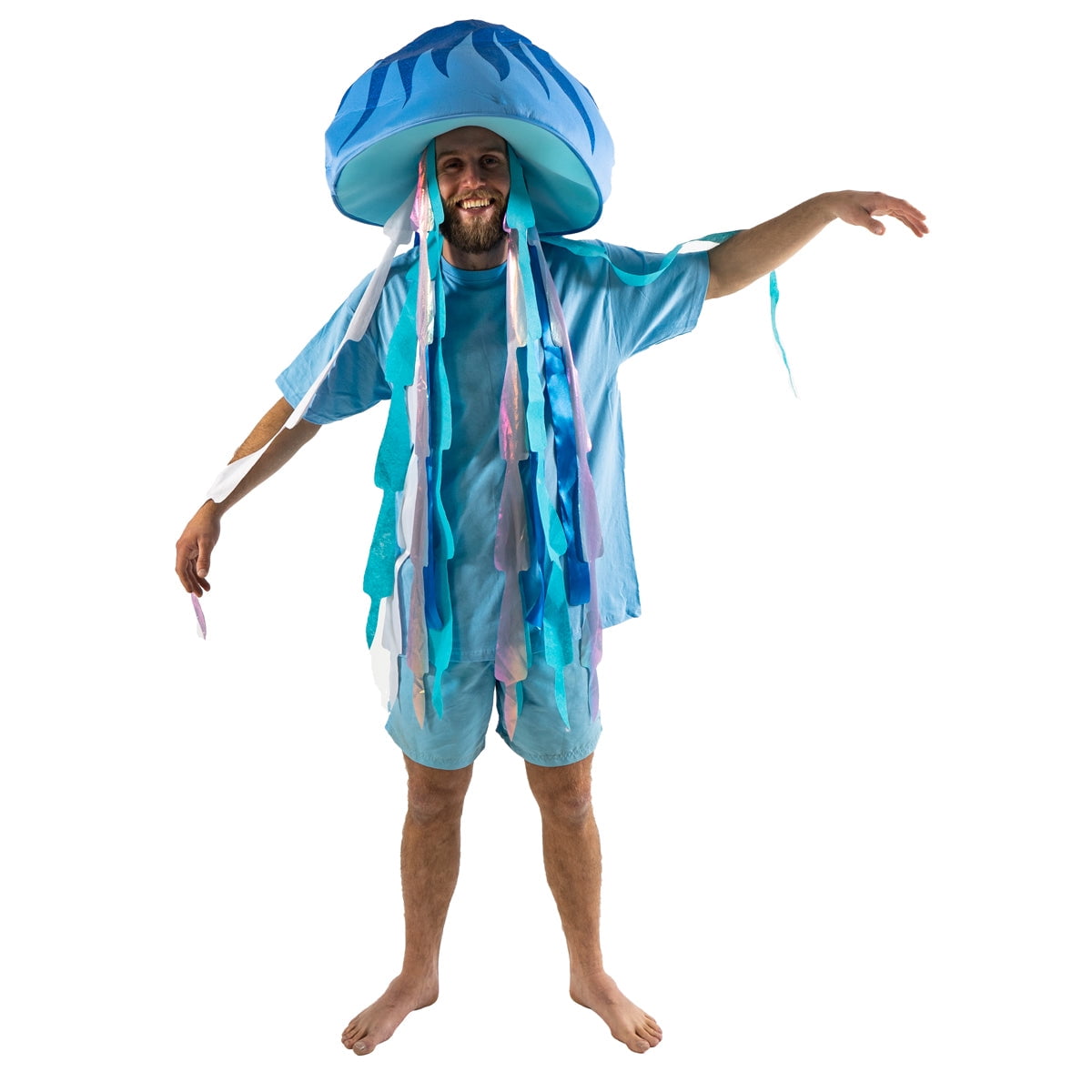 Bodysocks Fancy Dress Blue Jellyfish Under the Sea Costume for Adults (One  Size) : Clothing, Shoes & Jewelry 