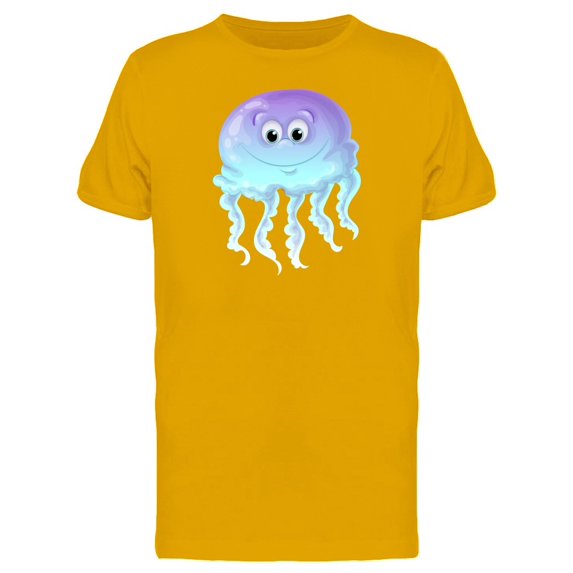 Blue Jellyfish With Happy Face Tee Men's -Image by Shutterstock