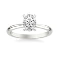 thumbnail image 1 of Blue Jewel 1.6 Ct Oval Cut Lab Created Diamond Engagement Ring - 14K White Gold Plated Ring - Women’s Wedding Jewelry - High-Quality Design Ring for Her - Celebrate Love Today, 1 of 3