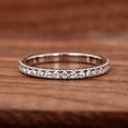 thumbnail image 1 of Blue Jewel 14K White Gold Plated Diamond Ring - Brilliant 0.9 Ct Round Cut Diamond Ring - Full Eternity Diamond Rings for Women's - Simple Diamond Rings for Women's - Party Wear Diamond Rings, 1 of 6