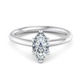 thumbnail image 1 of Blue Jewel Marquise Cut Diamond Ring - 1.7 Ct Lab Created Diamond Engagement Ring - 14K White Gold Plated Ring for Her - Jewelry for Wedding, Birthday, or Anniversary, 1 of 3