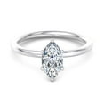 thumbnail image 1 of Blue Jewel Marquise Cut Diamond Wedding Ring - 1.7 Ct Lab Created Engagement Ring for Women - 14K White Gold Plated Prong Set - Perfect for Anniversaries & Gifting, 1 of 3