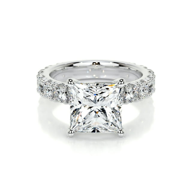 Goldmine Jewel 14K White Gold Over Rings Gifts 1.4 Ct Round Cut