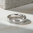 thumbnail image 1 of Blue Jewel Round Cut 0.7 Ct VVS1/D Lab Created Simulated Diamond Ring - 14K White Gold Plated Rings - Engagement Wedding White Diamond Rings for Him - Latest Engagement Diamond Rings for Men's, 1 of 11