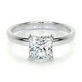 thumbnail image 1 of Blue Jewel Solitaire Diamond Rings - Princess Cut Excellent 1.8 Ct Diamond Ring For Women's - White Gold Over 14K Silver Diamond Ring - Solo Stone Diamond Ring for Her - Simple Diamond Ring for Ring, 1 of 6