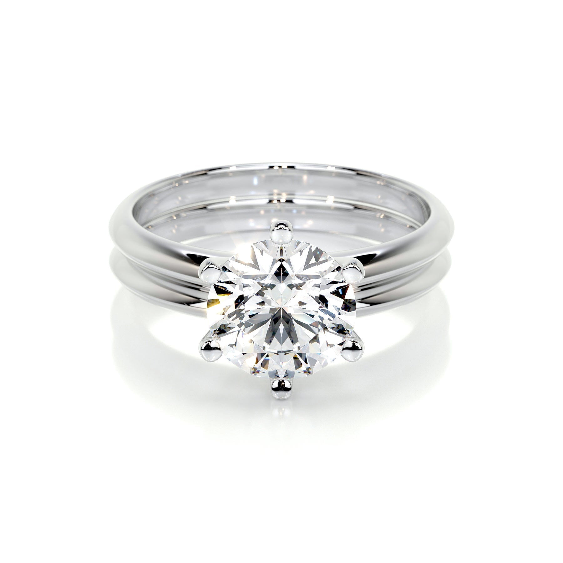 Blue Jewel Stunning 1.9 Ct Round Cut Solitaire Diamond Ring Blue Jewel Stunning 1.9 Ct Round Cut Solitaire Diamond Ring