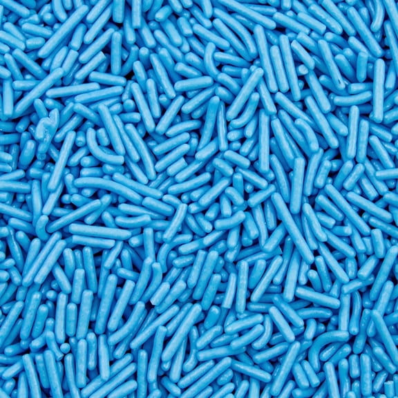 Krazy Sprinkles - Edible Blue Jimmies - Classic Ice Cream Topping, 1/2 Cup
