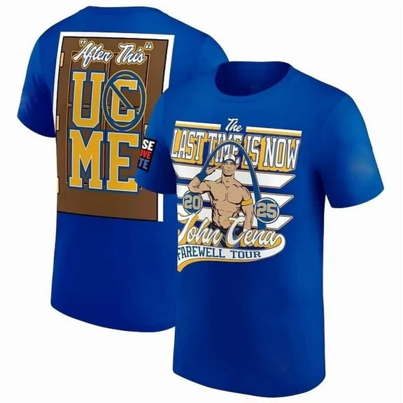 Blue John Cena Farewell Tour 2025 St Louis T-Shirt ,royal Color,Size L