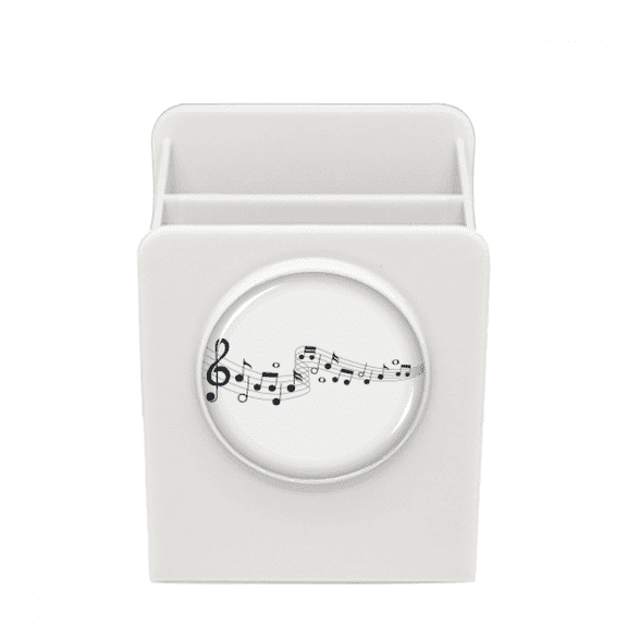 Blue Jumpg Music 5-le Staff Desk Pencil Holder Cup Pen Organizer