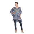 thumbnail image 1 of Blue Kaftan Dresses for Women Floral Print Beach Summer Caftans for Ladies Party Wear Women's Plus Size Kaftan Full Length Free Size Long Women Dress, 1 of 5