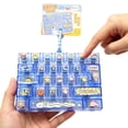 Blue Keyboard Fidget Keychain, 26-in-1 Stress Relief Clicker Toy ...