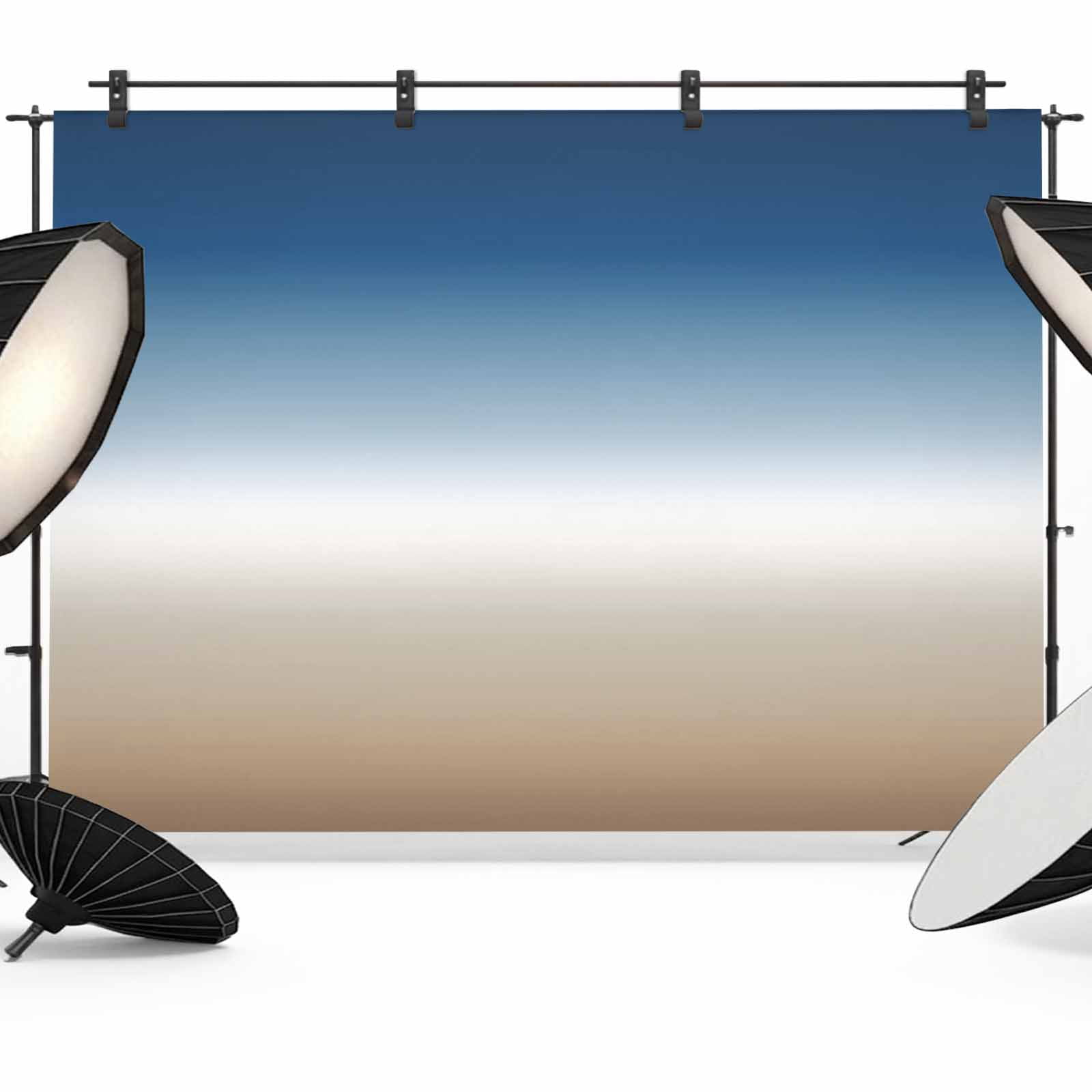 Blue Khaki Backdrop for Photography, Gradient Photo Backdrop Portrait ...