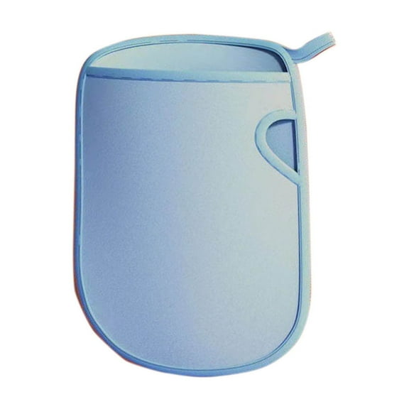 Blue Kids Bath Gloves For Gentle Exfoliation, Soft Sponge Bath Mitt For Baby, Painless Back Scrubbing Shower Tool