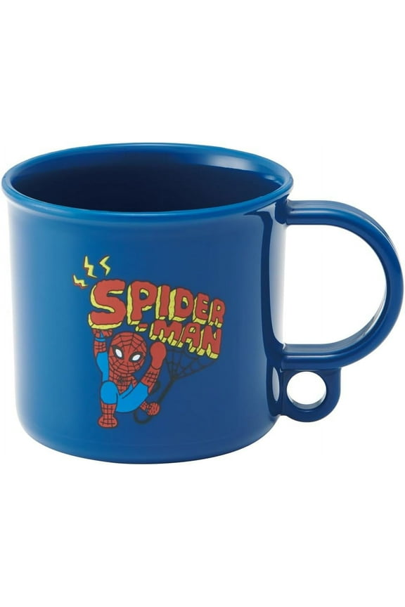 Blue Kids Cup with Cool Spider-Man Design from Japan by Skater and Officially Licensed