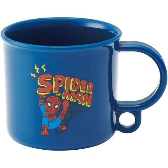 Blue Kids Cup with Cool Spider-Man Design from Japan by Skater and Officially Licensed