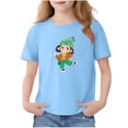 thumbnail image 1 of Blue Kids Girl Boy Graphic T Shirts Boat Neck Tee Tops for Kid Short Sleeve Fall Summer Shirts 2026 Clothes Trendy Country Concert 2 Years, 1 of 6