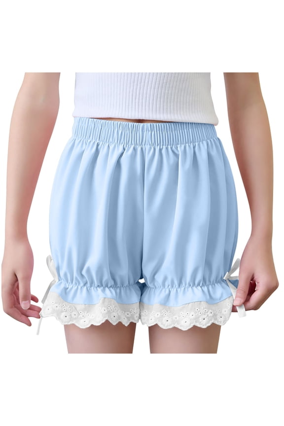 Blue Kids Girl Boy Loose Fit Pants Pantyhose Stockings Shorts for Child Spandex Chiffon Stretch Thin Kawaii Warm Straight Leg Fall Winter Pantyhose 2026 Clothes 6 Years