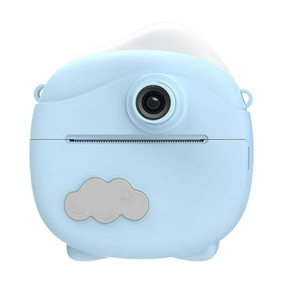 Blue Kids Instant Print Camera With Hd Shooting, Photo Printing And Video Recording, Lightweight Portable For Children, Includes Paper Film And Accessories