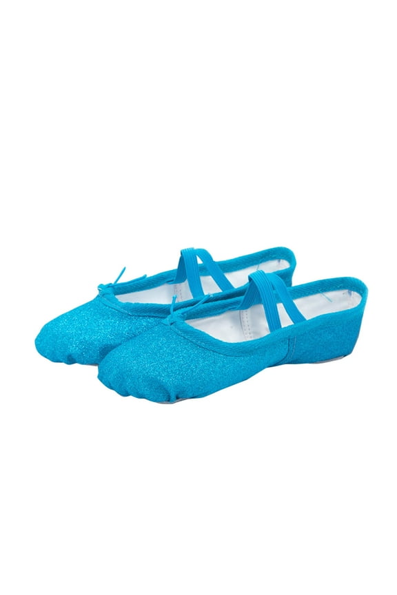 Blue Kids Yoga Slippers For Dance And Fitness With Soft Sole, For Ages 9 To 10 Years Insole 8.3 Inches