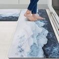 thumbnail image 1 of Blue Kitchen Rugs Set 2 PCS Anti Fatigue Non Skid Mats Waterproof Cushioned Kitchen Sink Mats Padded Kitchen Mats for Standing Floor, Laundry, Bathroom, Office, 1 of 6