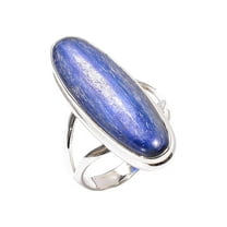 Blue Kyanite Gemstone Ring 925 Sterling Silver Statement Boho Rings Gift Jewelry