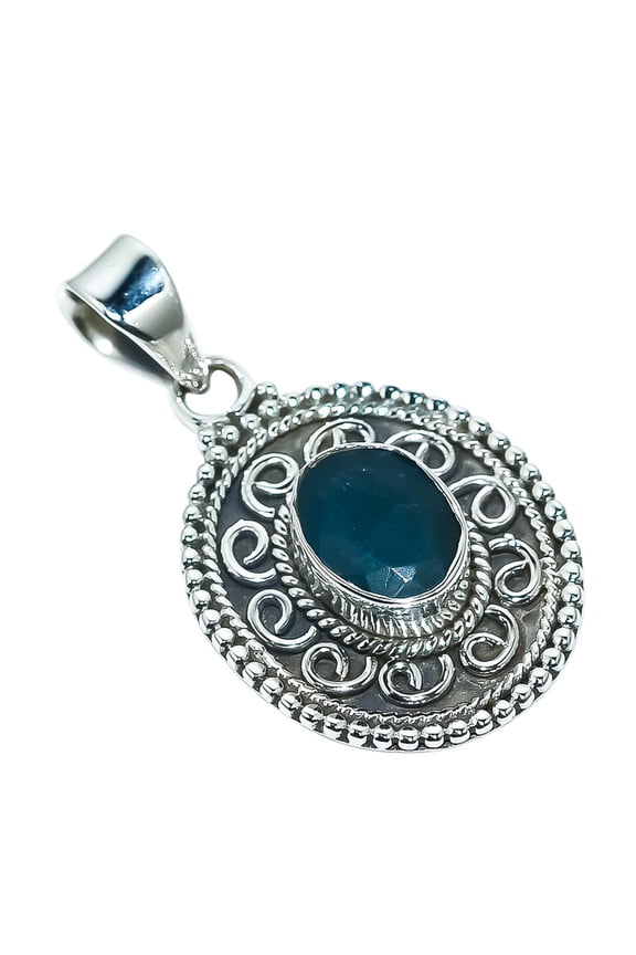 Blue Kyanite Pendant Sterling Silver