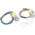 thumbnail image 1 of Blue LED 19mm Retro Billet Button Illuminated Momentary Switch, 1 of 4