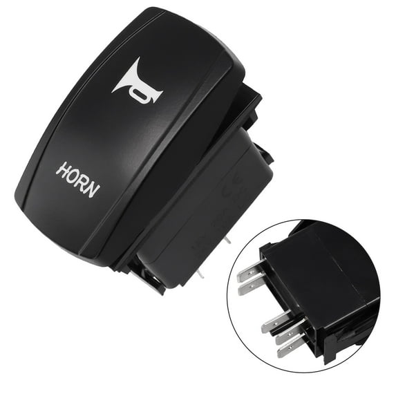 Blue LED Horn Toggle Rocker On Off Switch Speaker Push Button Car Boat Bell