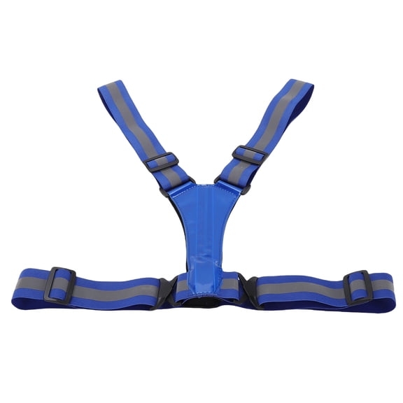 Blue LED Reflective Vest - High Visibility USB Rechargeable Running Gear for Cycling and Night Walking