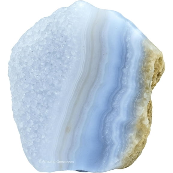 Blue Lace Agate Raw Crystals and Healing Stones (1 Piece)