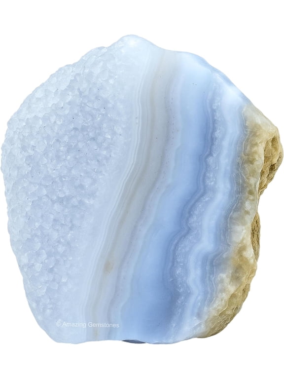 Blue Lace Agate Raw Crystals and Healing Stones (1 Piece)
