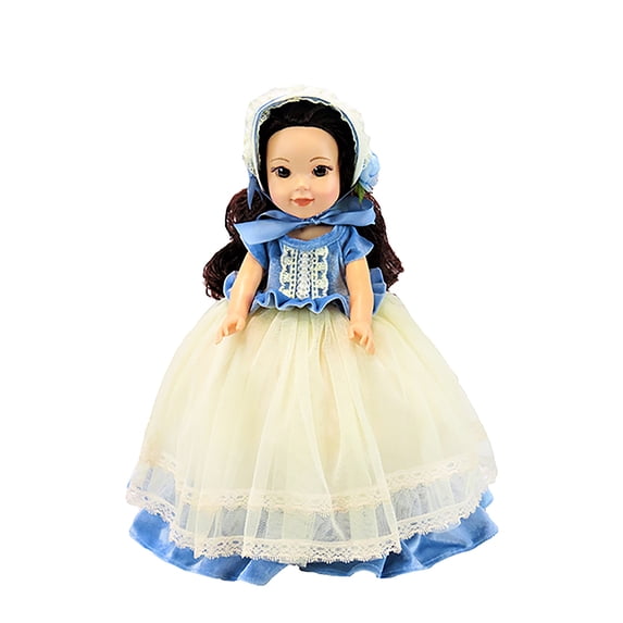 Blue Lace Colonial Style Dress for 14inch Dolls | American Fashion World