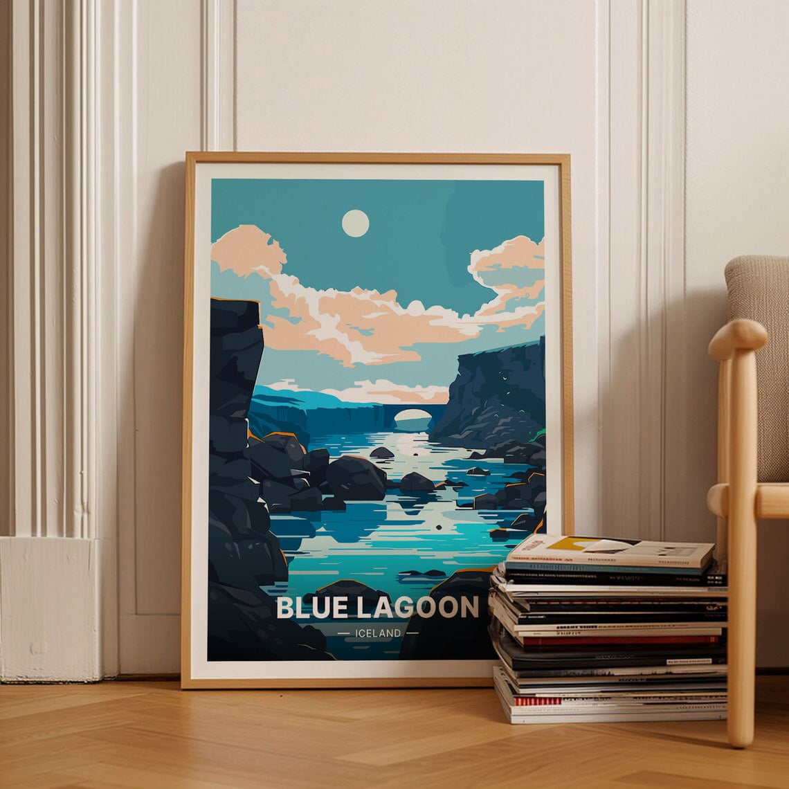 Blue Lagoon Iceland Scenic Explorer Wall Art, Unframed Paper Poster ...