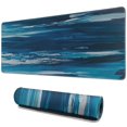 thumbnail image 1 of Blue Lake&nbsp;desk Mouse Padwaterproofno Slip&nbsp;for Office Home Work GamingmousepadsRubber Base Mousepad with Stitched Edges 31.5x11.8inches, 1 of 7
