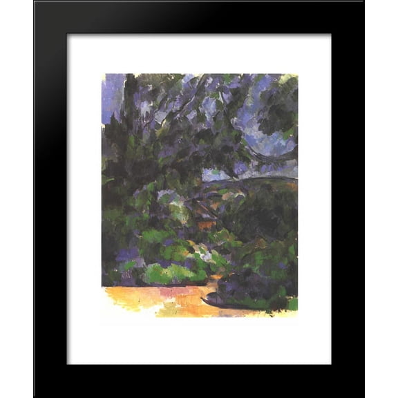 Blue Landscape 20x24 Framed Art Print by Paul Cezanne