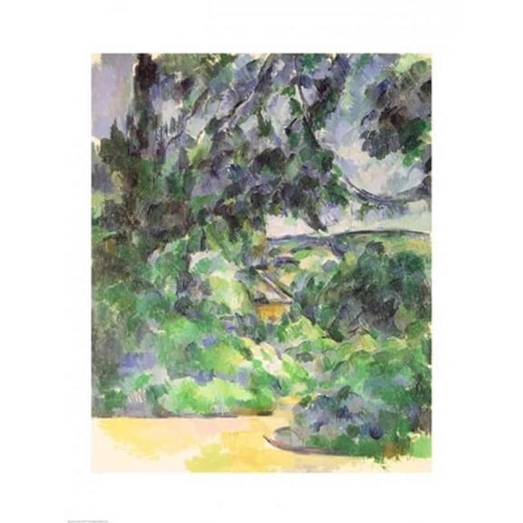 Blue Landscape Poster Print by Paul Cezanne