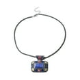 thumbnail image 1 of Blue Lapis Lazuli Necklace for Women Flower Hematite Beads Pendant Jewelry Chain 20" Birthday Christmas Gifts for Women, 1 of 6