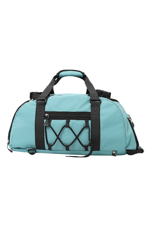 Blue Large Capacity Sports Backpack Waterproof Gym Bag With Shoe Compartment For Travel And Training Blue