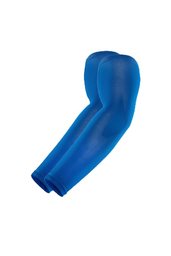 Blue Large-X-Large Athletic Arm Sleeves for Sports and Outdoor Activities