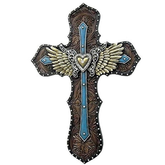 Blue Layered Cross Wings - 11.25 x 0.75 x 8 in.