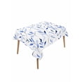 thumbnail image 1 of Blue Leaf Table Cloth, Modern Botanical Foliage Plant Country Flower Waterproof Tablecloth for Rectangle Tables, Reusable Washable Fabric Table Cover for Restaurant Kitchen Dining Tables 52"x70", 1 of 6