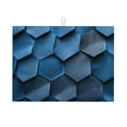 thumbnail image 1 of Blue Leather Hive Pattern Dish Drying Mat XL for Kitchen Counter Microfiber Absorbent Leaves Dish Draining Mat Reusable Washable Large 18"x24", 1 of 5