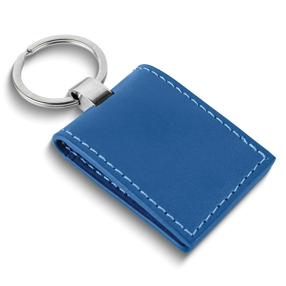 Blue Leather Key Ring with 2 Photo Windows QGM22542