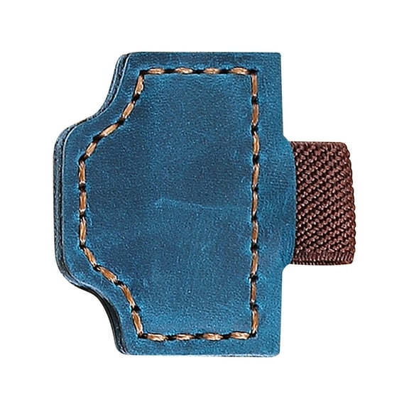 Magnetic Leather Bookmark With Pen Clip Multifunction Reading Accessory For Students And Book Lovers Pu Material Blue Blue