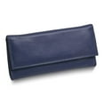 thumbnail image 1 of Blue Leather Magnetic Closure Slim Jewelry Wallet GM17709, 1 of 3