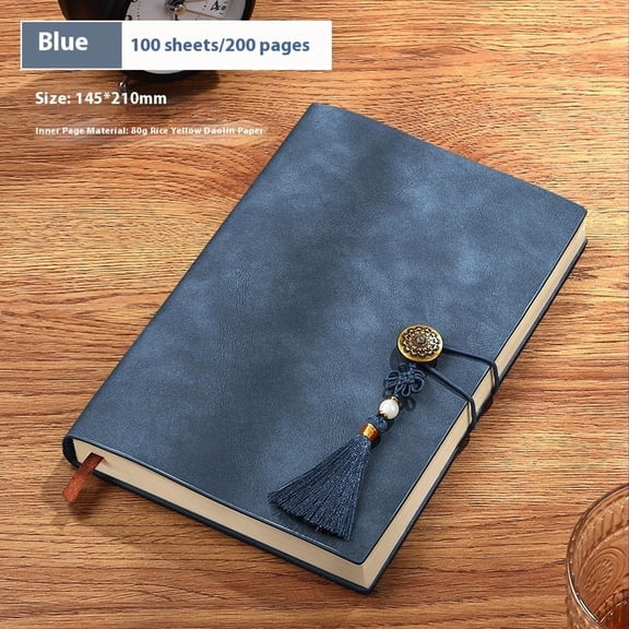 Blue Leather Travel Notebook Protective Cover Journal Planner Agenda Diary Personal Organizers