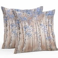 thumbnail image 1 of Blue Leaves Outdoor Pillow Covers Pack of 2 Forest Painting Art Style Waterproof Throw Pillow Covers Decorative Cushion Cases for Patio Garden Tent Balcony Couch 16x16 inch, 1 of 8