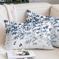 thumbnail image 1 of Blue Leaves Pillow Protectors with Zipper Standard Size, Summer Botanical Soft Brushed Microfiber Breathable Throw Pillow Covers, Pillowcase for Couch Sofa Bedroom Living Room 20"x26", 1 of 9