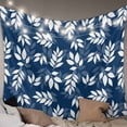 thumbnail image 1 of Blue Leaves Tapestry for Bedroom Wall Hanging Tapestry, Farmhouse Pastoral Spring Leaf Branch Ceiling Backdrop Tapestries Poster Blanket Wall Decor for Teens Room Living Room Dorm 59" x 90", 1 of 8