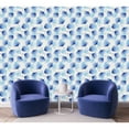 thumbnail image 1 of Blue Leaves Wallpaper Peel-and-Stick - 25"W x 225"H, 1 of 3